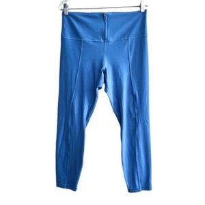 Lululemon Athletica Align Leggings 26 Inch High Rise Zip Front Blue Size 12